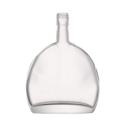 New custom 500 ml long neck empty spirit bottle glass whisky liquor bottle with screw 