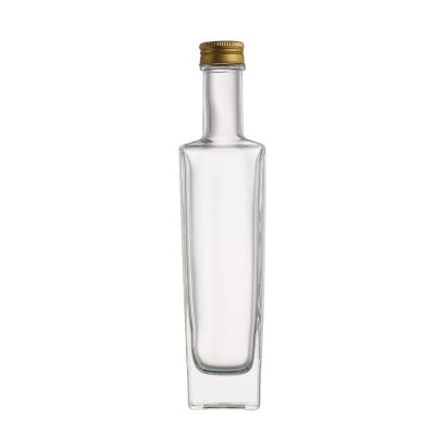 Manufacturer Spirits Super Flint Empty Clear Rum Liquor Glass Brandy Bottle 250 ml 