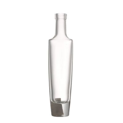 Extra white flint 300 ml liquor bottles empty wine liquor glass bottle with cork 