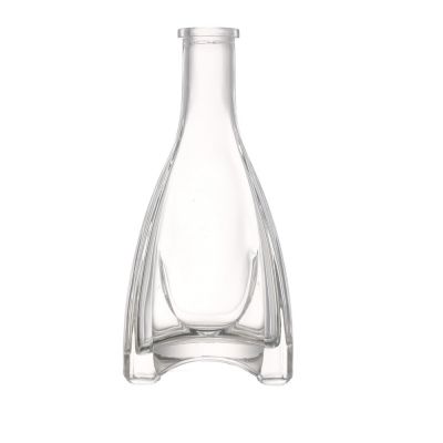 empty fancy high flint glass custom logo vodka 250 ml bottles glass spirit liquor