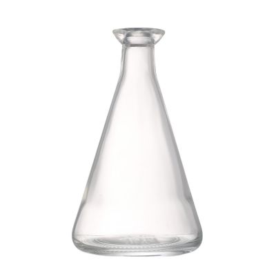 Customize cheap price 700 ml clear empty glass bottle big mouth with stopper