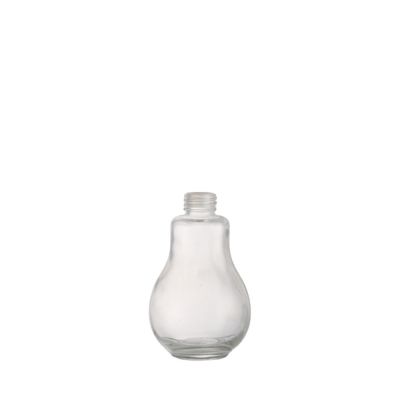Factory Design Light Bulb 200 ml Glass Beverage Milky Tea Fruit Juice Drink Bottle 