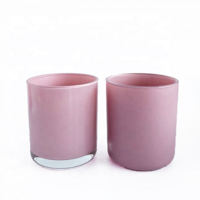 12oz luxury inside and outside color sprayed glass candle holder 