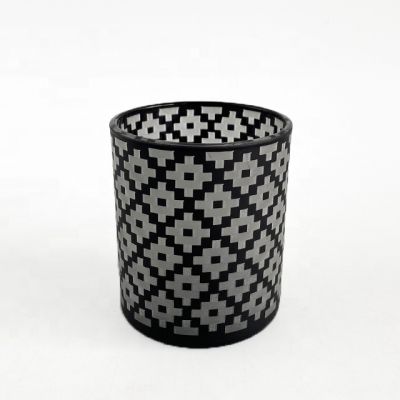 Higu Quality Laser Engraving Home Wedding Decorative Glass Candle Holder 