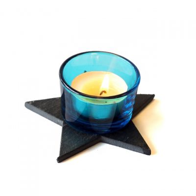 30ml cheap promotional colorful mini glass candle making holder and cup