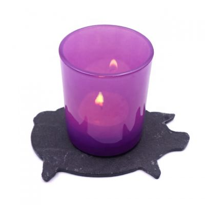 party home decoration heart slate candle holder