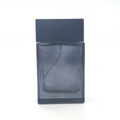 Black 110ml perfume glass bottles with sprayer 