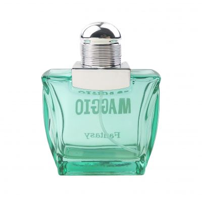 most popular square 100ml clear glass perfume bottle 