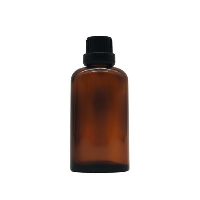 Top Quality 50ml Flat Shoulder Essential Oil Dropper Empty Amber Glass Bottles With Childproof Cap