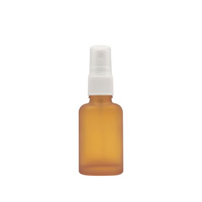 Wholesale Essential Oil Bottle 20ml Spray Bottle Yellow Frosted Glass Bottle With Spray Cap