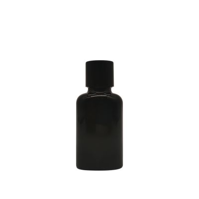 Made In China 20ml Flat Essential Oil Bottles With Black Plastic Screw Cap