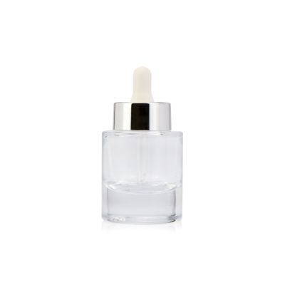 50 gram 1.7 fl oz empty cylindrical serum oil packaging aromatherapy cosmetics glass needle dropper bottle with cap