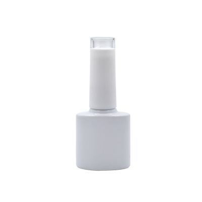 10ml oval transparent top nail gel polish glass bottle for gel nail polish