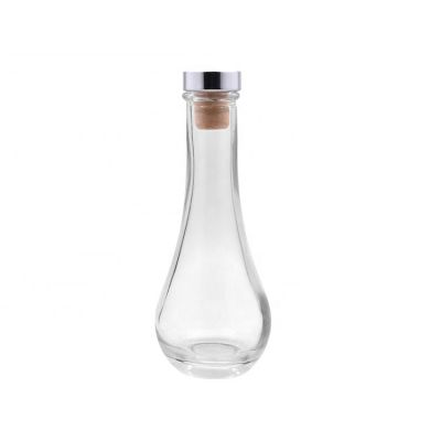 Crimp Neck Aroma Scented Reed Diffuser Glass Bottle With Synthetic Cork