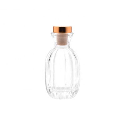 Empty Scented Reed Diffuser Glass Bottle With Natural Rattan Sticks