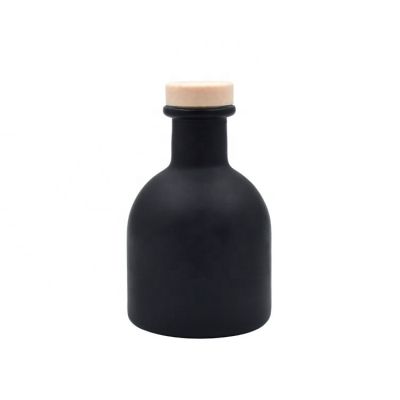 Black Reed Diffuser Base Glass Bottle For Fragrance