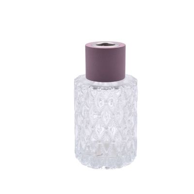100ml Fancy glass design aroma diffuser fragrance bottle with special design reeds 