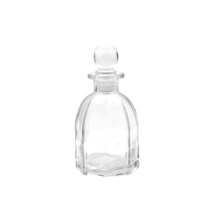100ml polygonal design diffuser bottle refilled with reeds