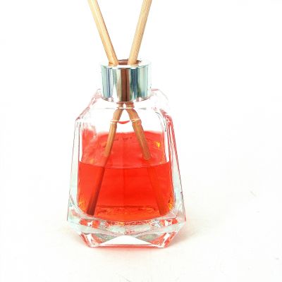 polygon diamond perfume aroma screw diffuser bottle glass 200ml