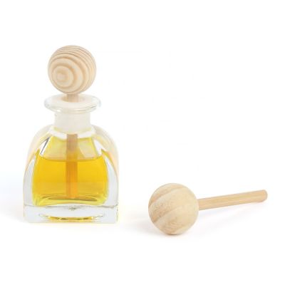 50ml diffuser glas bottle with wooden cap