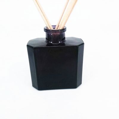 100ml empty black color glass aroma reed diffuser bottle air freshener home decoration 