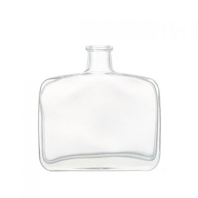 Home Use 330ml Flat Square Empty Fragrance Diffuser Glass Bottle With Cork