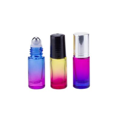 New mini 5ml roll on glass essential oil bottle with screw lids
