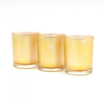  Luxury Candle Vessel 5oz Gold Candle Jar