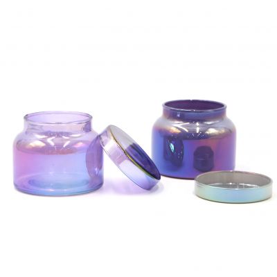 Heat Resistant Fragrance Empty Glass Candle Jar With Lid