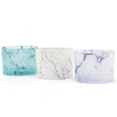 Beautiful Marble Candle Holder White Glass Candle Holder 