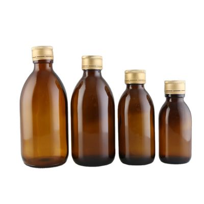 China manufacturers 50ml 150ml 250ml 300ml pharmaceutical amber bottles cough syrup bottle for liquid 