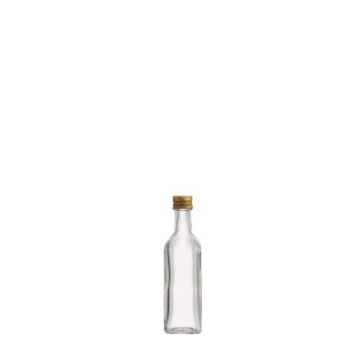 High Quality 60 ML Square Glass Cooking Olive Oil Vinegar Bottle With Screw