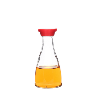 Wholesale 150ml mini sealed clear cooking wine edible olive oil bottle glass for kitchen 