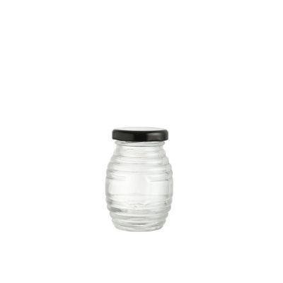 Empty 70 ML glass honey jar new design honey packing Bee Storage Jar For Sale 
