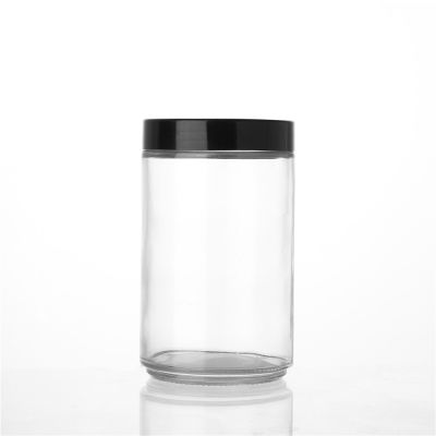 Food Storage 730 ml Empty Round Honey Glass Container For Packaging With Screw 
