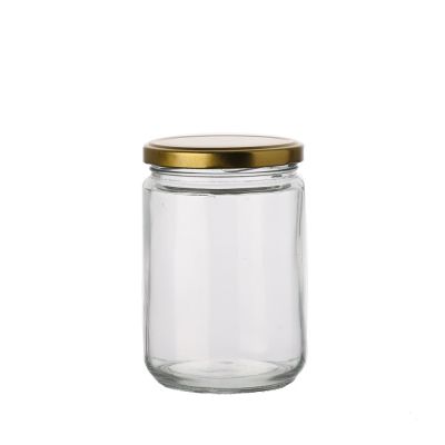 Stocked storage food honey jam pickle 500 ml glass jar with tinplate lid