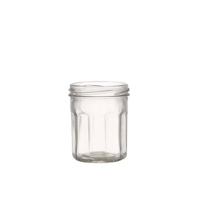 Chinese design honey bonne maman storage transparent 250 ml glass jar with screw 