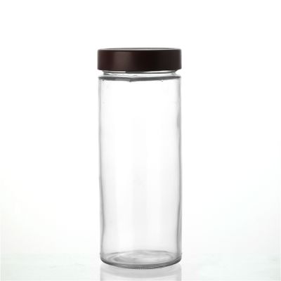 Glass Material and Eco-Friendly Feature 500 ml glass storage pickle jar with screw lid 