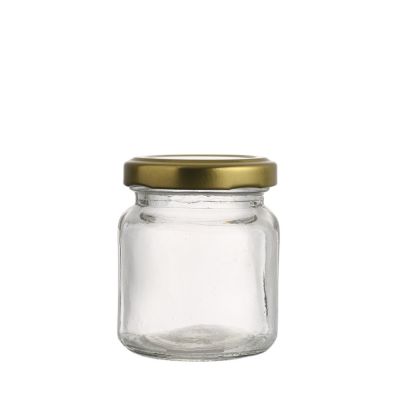 High quality bird's nest storage transparent 70 ml glass jar with metal lid