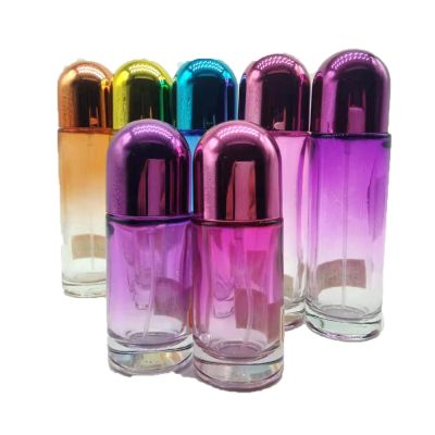 High quality free sample beauty mini and big size empty perfume glass bottle with classic color 