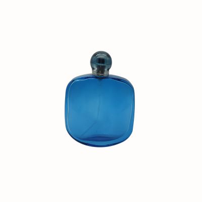 Can be customized Blue premium glass perfume bottle 