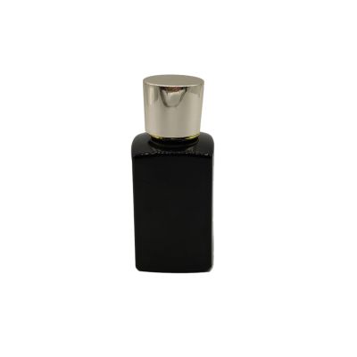 Simple and generous matte bottle black glass perfume bottle