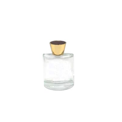 Semicircle medium perfume bottle transparent glass spray bottle
