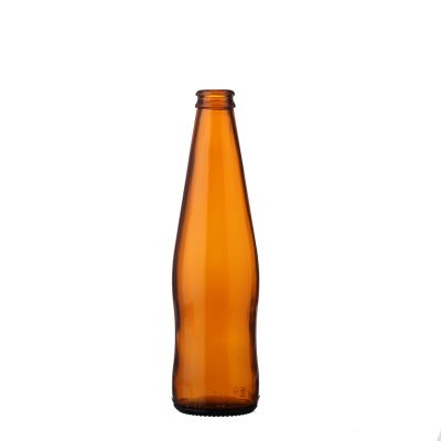 Customized amber beer beverage packaging glass bottles of various sizes 