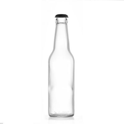 Bulk custom 12oz different types clear amber round empty 330ml beer glass bottles 