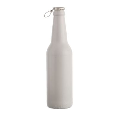 Factory Supplier top quality round 330 ml white empty glass beer bottle with crown 