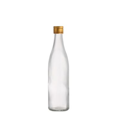 Cheap price 500 ml classic clear glass beer bottles high quality good price with crown 