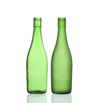 500ml frosted Green glass beer glass bottle for beer 