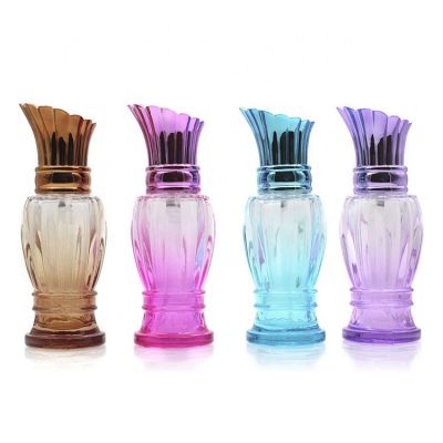 Luxury Unique Shape Polished High Quality Fancy Glass Perfume Bottle 50ml 
