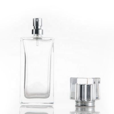 30ml 1.0 fl. empty refillable thread top glass perfume bottle with glossy silver mist atomizer lady`s parfum spray bottles 